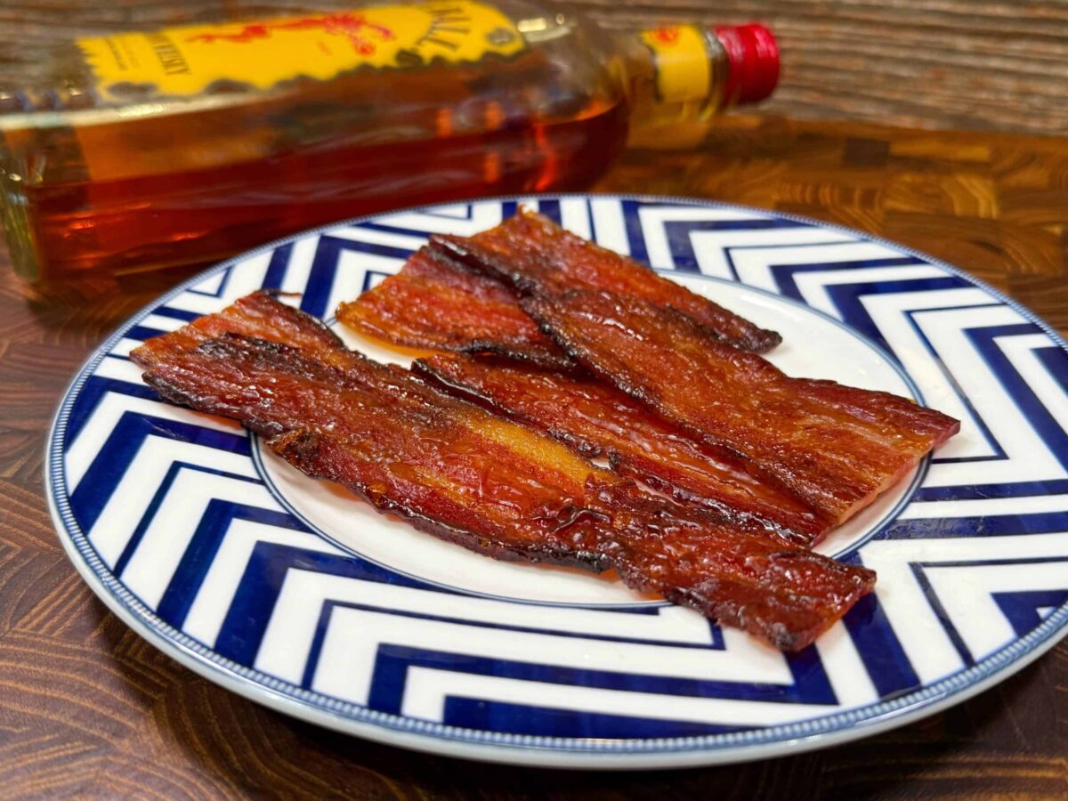 BEST Fireball Whiskey Glazed Candied Bacon Recipe