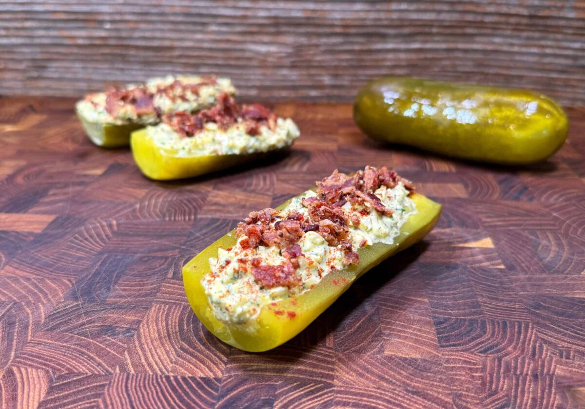 Deviled Egg Pickle Boats – Perfect Easy Snack