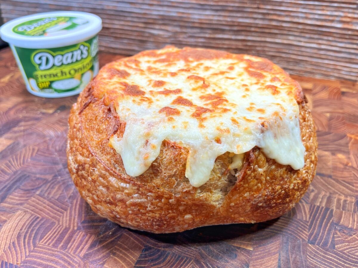 Best French Onion Dip in Sourdough Bread Bowl Recipe
