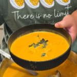 Tomato Soup with Cheese Dumplings