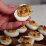 BBQ Bacon Deviled Eggs