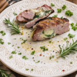 Spinach & Artichoke Stuffed Pork Chops