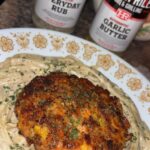 Salmon Pattie Alfredo Pasta