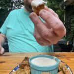 Crispy Fried Green Tomatoes With White BBQ Sauce
