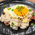 Country Eggs Benedict with Sausage Gravy