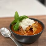 Easy Lasagna Soup with Spicy Italian Sausage