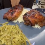 Crockpot Brown Sugar Chicken Thighs with Rice