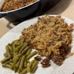 French Onion Hamburger and Rice Casserole