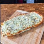 Grilled Chicken Alfredo Bread: Creamy and Cheesy