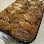 Apple Biscuit Cobbler with Caramel Syrup